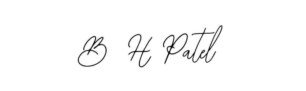 Make a beautiful signature design for name B  H Patel. Use this online signature maker to create a handwritten signature for free. B  H Patel signature style 12 images and pictures png