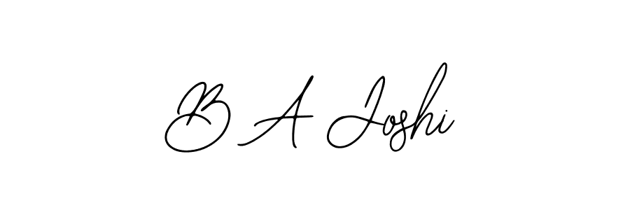 B A Joshi stylish signature style. Best Handwritten Sign (Bearetta-2O07w) for my name. Handwritten Signature Collection Ideas for my name B A Joshi. B A Joshi signature style 12 images and pictures png