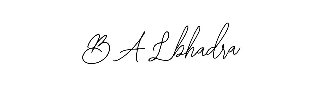 B A Lbhadra stylish signature style. Best Handwritten Sign (Bearetta-2O07w) for my name. Handwritten Signature Collection Ideas for my name B A Lbhadra. B A Lbhadra signature style 12 images and pictures png
