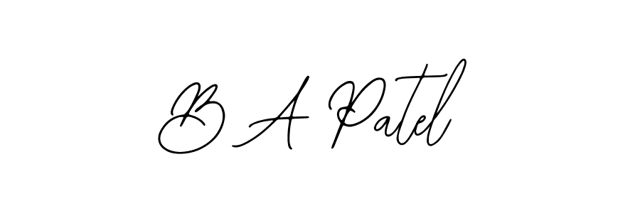 Check out images of Autograph of B A Patel name. Actor B A Patel Signature Style. Bearetta-2O07w is a professional sign style online. B A Patel signature style 12 images and pictures png