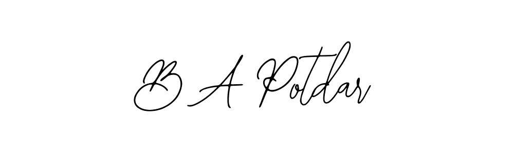 Here are the top 10 professional signature styles for the name B A Potdar. These are the best autograph styles you can use for your name. B A Potdar signature style 12 images and pictures png