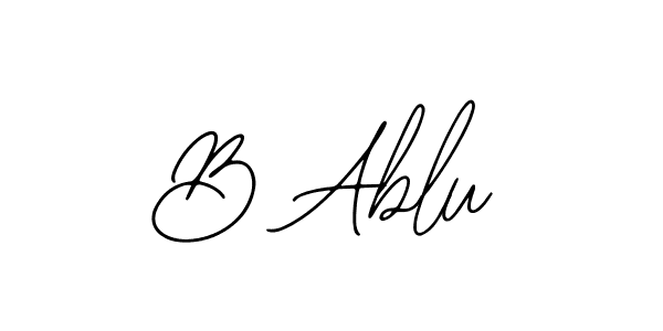 Also You can easily find your signature by using the search form. We will create B Ablu name handwritten signature images for you free of cost using Bearetta-2O07w sign style. B Ablu signature style 12 images and pictures png