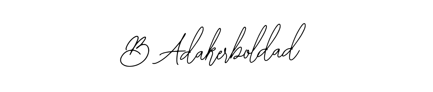 Also You can easily find your signature by using the search form. We will create B Adakerboldad name handwritten signature images for you free of cost using Bearetta-2O07w sign style. B Adakerboldad signature style 12 images and pictures png