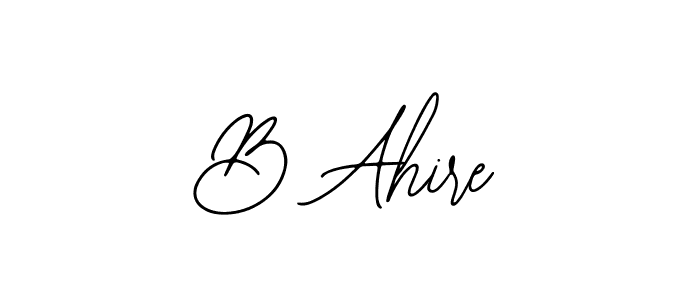 How to make B Ahire signature? Bearetta-2O07w is a professional autograph style. Create handwritten signature for B Ahire name. B Ahire signature style 12 images and pictures png