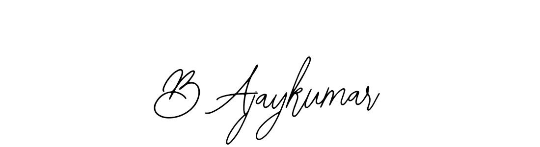 Design your own signature with our free online signature maker. With this signature software, you can create a handwritten (Bearetta-2O07w) signature for name B Ajaykumar. B Ajaykumar signature style 12 images and pictures png
