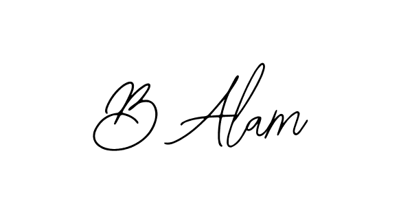 Use a signature maker to create a handwritten signature online. With this signature software, you can design (Bearetta-2O07w) your own signature for name B Alam. B Alam signature style 12 images and pictures png