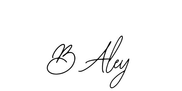 You should practise on your own different ways (Bearetta-2O07w) to write your name (B Aley) in signature. don't let someone else do it for you. B Aley signature style 12 images and pictures png