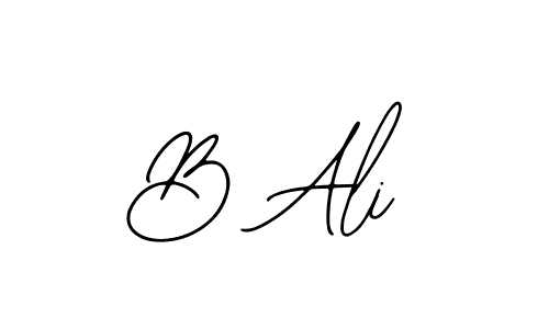 How to make B Ali name signature. Use Bearetta-2O07w style for creating short signs online. This is the latest handwritten sign. B Ali signature style 12 images and pictures png
