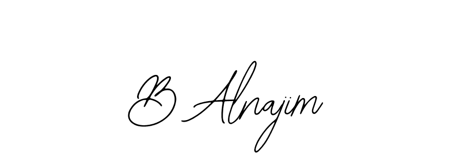Create a beautiful signature design for name B Alnajim. With this signature (Bearetta-2O07w) fonts, you can make a handwritten signature for free. B Alnajim signature style 12 images and pictures png