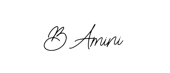 The best way (Bearetta-2O07w) to make a short signature is to pick only two or three words in your name. The name B Amini include a total of six letters. For converting this name. B Amini signature style 12 images and pictures png