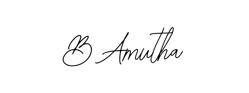 Make a beautiful signature design for name B Amutha. With this signature (Bearetta-2O07w) style, you can create a handwritten signature for free. B Amutha signature style 12 images and pictures png