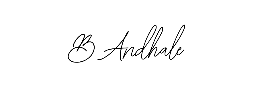 Make a beautiful signature design for name B Andhale. With this signature (Bearetta-2O07w) style, you can create a handwritten signature for free. B Andhale signature style 12 images and pictures png