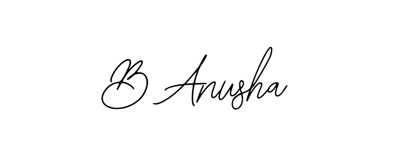 B Anusha stylish signature style. Best Handwritten Sign (Bearetta-2O07w) for my name. Handwritten Signature Collection Ideas for my name B Anusha. B Anusha signature style 12 images and pictures png