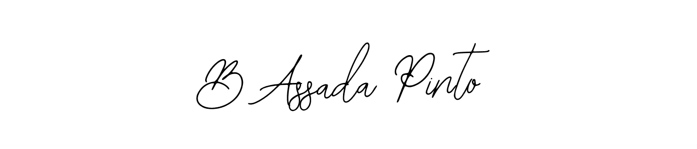 if you are searching for the best signature style for your name B Assada Pinto. so please give up your signature search. here we have designed multiple signature styles  using Bearetta-2O07w. B Assada Pinto signature style 12 images and pictures png