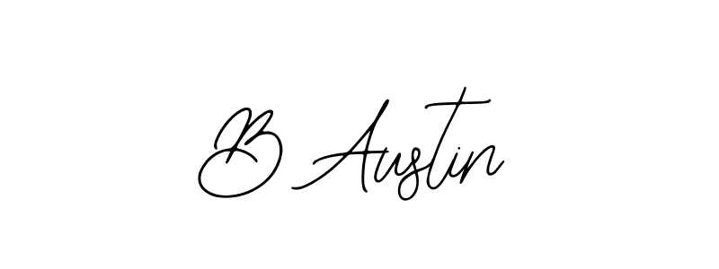 You should practise on your own different ways (Bearetta-2O07w) to write your name (B Austin) in signature. don't let someone else do it for you. B Austin signature style 12 images and pictures png