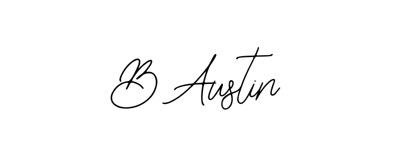 You should practise on your own different ways (Bearetta-2O07w) to write your name (B Austin) in signature. don't let someone else do it for you. B Austin signature style 12 images and pictures png