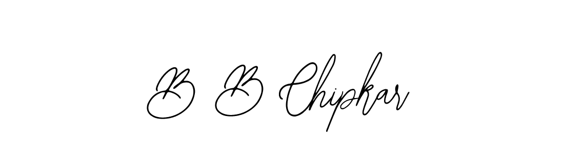 Design your own signature with our free online signature maker. With this signature software, you can create a handwritten (Bearetta-2O07w) signature for name B B Chipkar. B B Chipkar signature style 12 images and pictures png