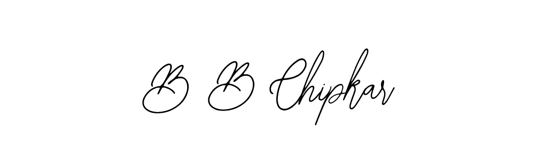 Design your own signature with our free online signature maker. With this signature software, you can create a handwritten (Bearetta-2O07w) signature for name B B Chipkar. B B Chipkar signature style 12 images and pictures png