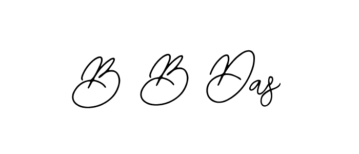 You should practise on your own different ways (Bearetta-2O07w) to write your name (B B Das) in signature. don't let someone else do it for you. B B Das signature style 12 images and pictures png