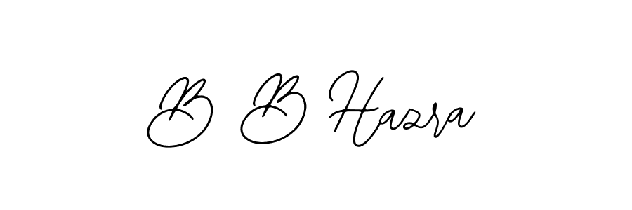 Create a beautiful signature design for name B B Hazra. With this signature (Bearetta-2O07w) fonts, you can make a handwritten signature for free. B B Hazra signature style 12 images and pictures png