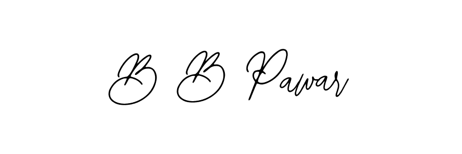 The best way (Bearetta-2O07w) to make a short signature is to pick only two or three words in your name. The name B B Pawar include a total of six letters. For converting this name. B B Pawar signature style 12 images and pictures png