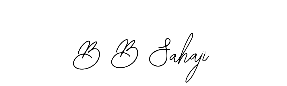 Bearetta-2O07w is a professional signature style that is perfect for those who want to add a touch of class to their signature. It is also a great choice for those who want to make their signature more unique. Get B B Sahaji name to fancy signature for free. B B Sahaji signature style 12 images and pictures png
