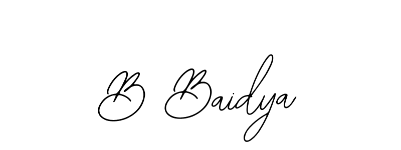 Make a short B Baidya signature style. Manage your documents anywhere anytime using Bearetta-2O07w. Create and add eSignatures, submit forms, share and send files easily. B Baidya signature style 12 images and pictures png