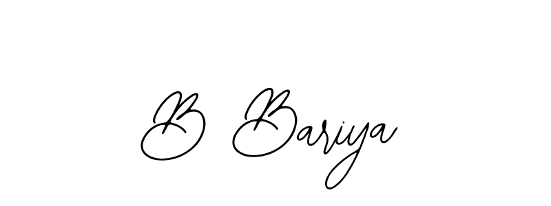 Make a beautiful signature design for name B Bariya. With this signature (Bearetta-2O07w) style, you can create a handwritten signature for free. B Bariya signature style 12 images and pictures png