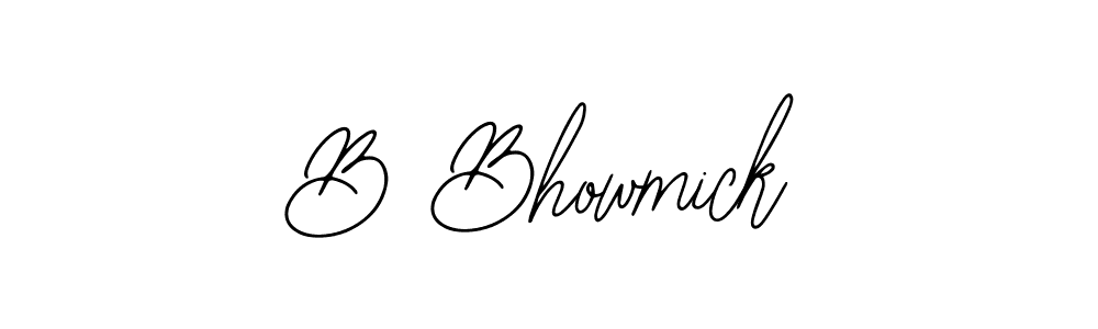 Make a beautiful signature design for name B Bhowmick. With this signature (Bearetta-2O07w) style, you can create a handwritten signature for free. B Bhowmick signature style 12 images and pictures png