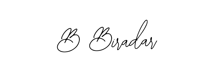 Create a beautiful signature design for name B Biradar. With this signature (Bearetta-2O07w) fonts, you can make a handwritten signature for free. B Biradar signature style 12 images and pictures png