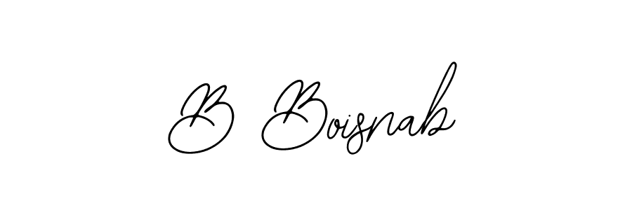 Also we have B Boisnab name is the best signature style. Create professional handwritten signature collection using Bearetta-2O07w autograph style. B Boisnab signature style 12 images and pictures png