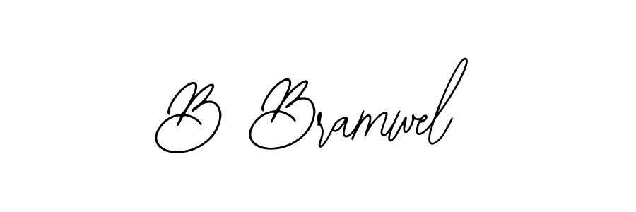 Use a signature maker to create a handwritten signature online. With this signature software, you can design (Bearetta-2O07w) your own signature for name B Bramwel. B Bramwel signature style 12 images and pictures png