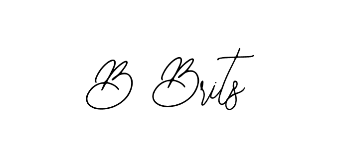 Also You can easily find your signature by using the search form. We will create B Brits name handwritten signature images for you free of cost using Bearetta-2O07w sign style. B Brits signature style 12 images and pictures png