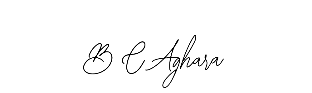 You should practise on your own different ways (Bearetta-2O07w) to write your name (B C Aghara) in signature. don't let someone else do it for you. B C Aghara signature style 12 images and pictures png