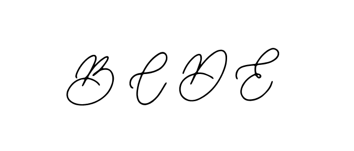 How to make B C D E name signature. Use Bearetta-2O07w style for creating short signs online. This is the latest handwritten sign. B C D E signature style 12 images and pictures png