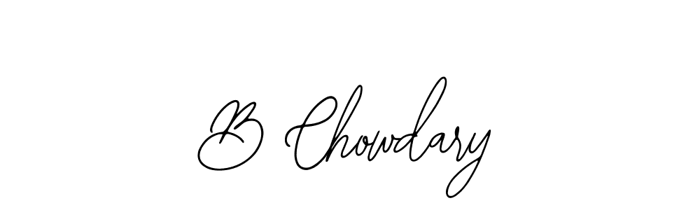 The best way (Bearetta-2O07w) to make a short signature is to pick only two or three words in your name. The name B Chowdary include a total of six letters. For converting this name. B Chowdary signature style 12 images and pictures png