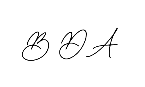 You should practise on your own different ways (Bearetta-2O07w) to write your name (B D A) in signature. don't let someone else do it for you. B D A signature style 12 images and pictures png