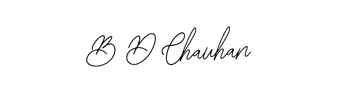 Design your own signature with our free online signature maker. With this signature software, you can create a handwritten (Bearetta-2O07w) signature for name B D Chauhan. B D Chauhan signature style 12 images and pictures png
