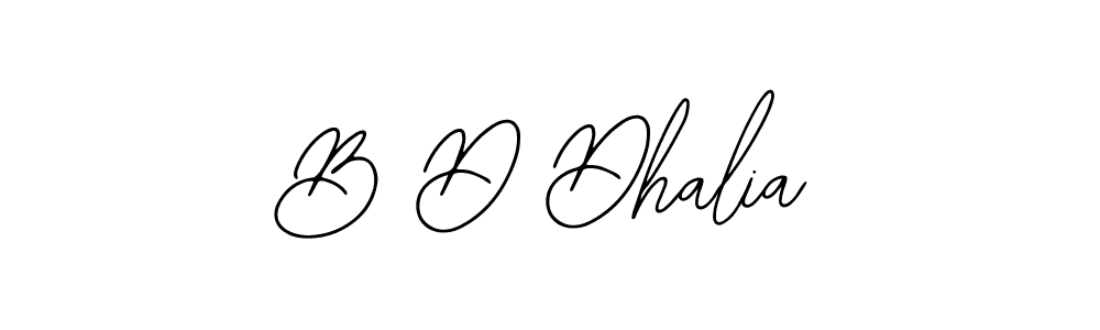 You should practise on your own different ways (Bearetta-2O07w) to write your name (B D Dhalia) in signature. don't let someone else do it for you. B D Dhalia signature style 12 images and pictures png