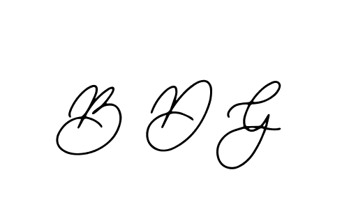 The best way (Bearetta-2O07w) to make a short signature is to pick only two or three words in your name. The name B D G include a total of six letters. For converting this name. B D G signature style 12 images and pictures png