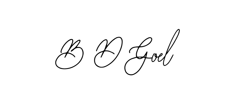 Use a signature maker to create a handwritten signature online. With this signature software, you can design (Bearetta-2O07w) your own signature for name B D Goel. B D Goel signature style 12 images and pictures png