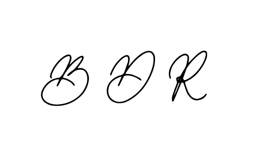 Design your own signature with our free online signature maker. With this signature software, you can create a handwritten (Bearetta-2O07w) signature for name B D R. B D R signature style 12 images and pictures png