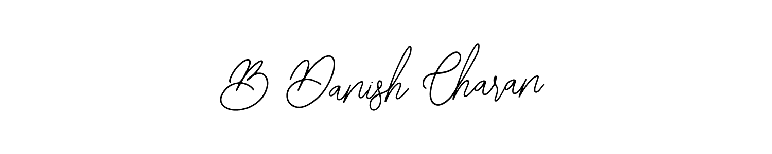 How to make B Danish Charan name signature. Use Bearetta-2O07w style for creating short signs online. This is the latest handwritten sign. B Danish Charan signature style 12 images and pictures png