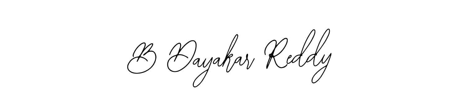 Create a beautiful signature design for name B Dayakar Reddy. With this signature (Bearetta-2O07w) fonts, you can make a handwritten signature for free. B Dayakar Reddy signature style 12 images and pictures png
