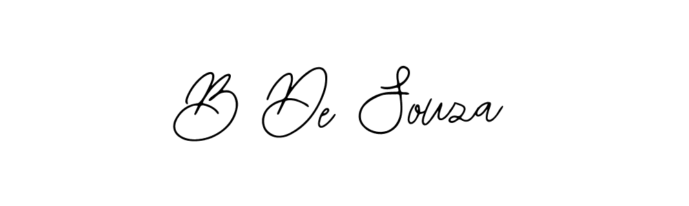 You can use this online signature creator to create a handwritten signature for the name B De Souza. This is the best online autograph maker. B De Souza signature style 12 images and pictures png