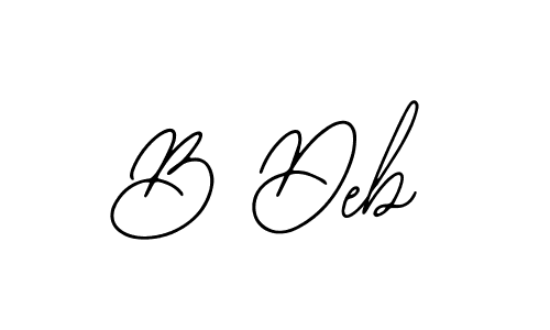 Similarly Bearetta-2O07w is the best handwritten signature design. Signature creator online .You can use it as an online autograph creator for name B Deb. B Deb signature style 12 images and pictures png