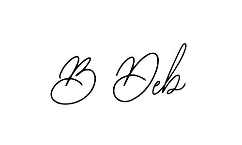 Similarly Bearetta-2O07w is the best handwritten signature design. Signature creator online .You can use it as an online autograph creator for name B Deb. B Deb signature style 12 images and pictures png