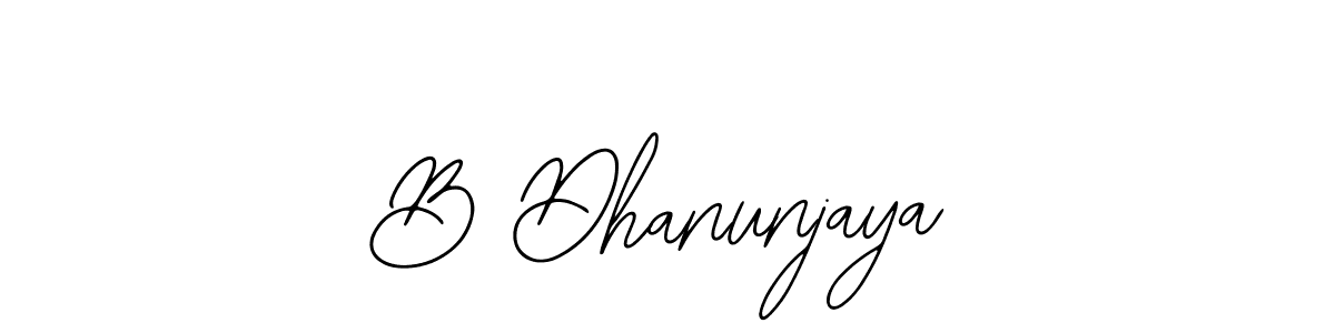 Also we have B Dhanunjaya name is the best signature style. Create professional handwritten signature collection using Bearetta-2O07w autograph style. B Dhanunjaya signature style 12 images and pictures png