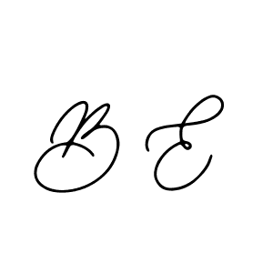 You should practise on your own different ways (Bearetta-2O07w) to write your name (B E) in signature. don't let someone else do it for you. B E signature style 12 images and pictures png