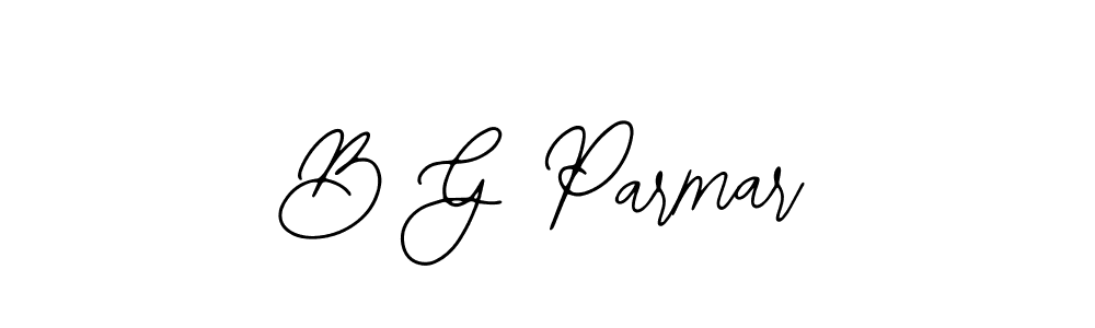 How to make B G Parmar signature? Bearetta-2O07w is a professional autograph style. Create handwritten signature for B G Parmar name. B G Parmar signature style 12 images and pictures png